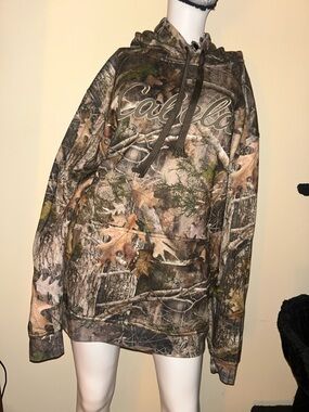 Cabela's Realtree Camo Pullover Hoodie in Brown & Green